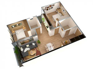 家の設計 3Dモデル