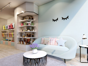 children clothing shop 3D 模型