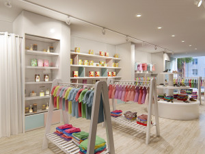 children clothing shop 3D 模型