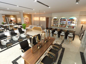 美容室 3Dモデル