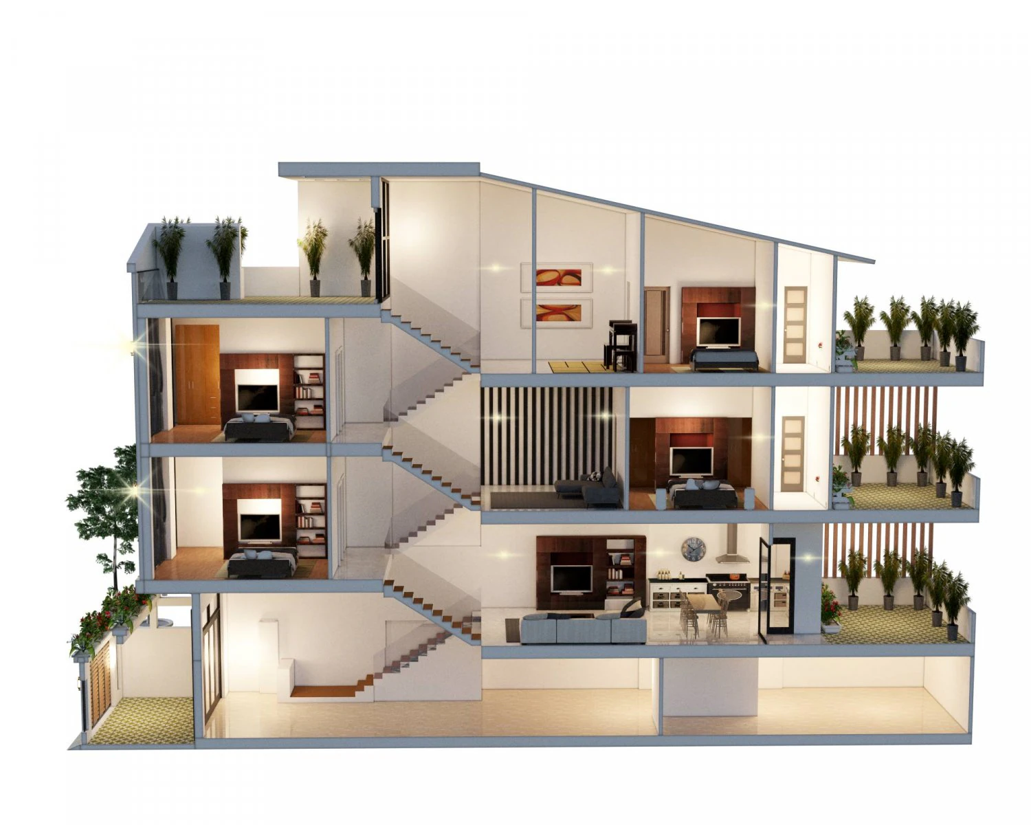 house design 3D Model .c4d .max .obj .3ds .fbx .stl .blend 