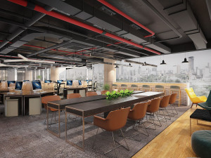 network office design 3D Model