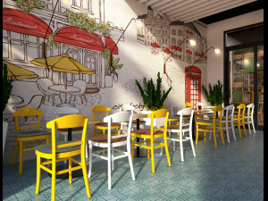 cafe design 3D Model
