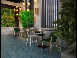 cafe design 3D Model