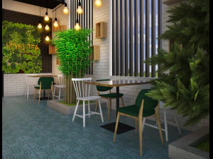 cafe design 3D Model