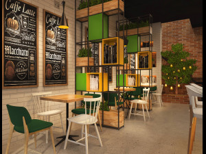 cafe design 3D Model