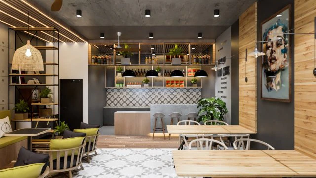 progettazione del caffè Modello 3D .c4d .max .obj .3ds .fbx .stl .blend