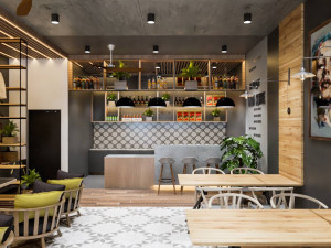 cafe design 3D Model