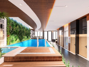 hotel recepion design Model 3D