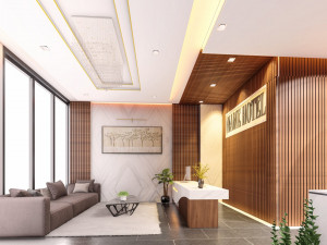 hotel recepion design Model 3D
