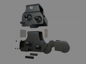 - scope - 01 - holoscope - eotechxps3 Model 3D