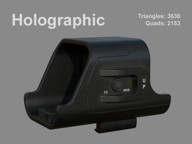 - scope - 02 - holoscope - holographic 3D Модель .c4d .max .obj .3ds .fbx .stl .blend 