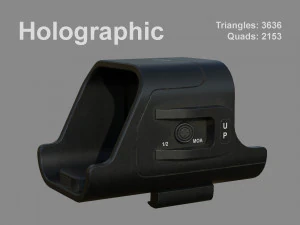 - приціл - 02 - голоскоп - голографічний 3D Модель