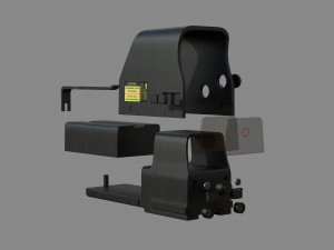 - scope - 03 - holoscope - holosight Model 3D