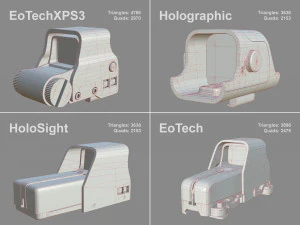 - scope - collection holoscope pack bundle 3D Model