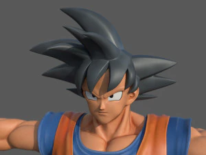 karakter - dragon topları goku hayran sanatı 3D Model