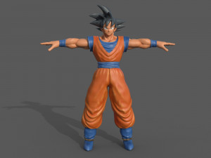 character - dragon balls goku fan art Modelo 3D