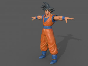 character - dragon balls goku fan art Modelo 3D