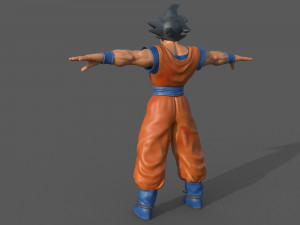 character - dragon balls goku fan art Modelo 3D