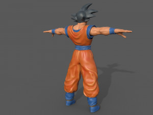 character - dragon balls goku fan art Modelo 3D