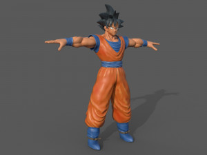 character - dragon balls goku fan art Modelo 3D