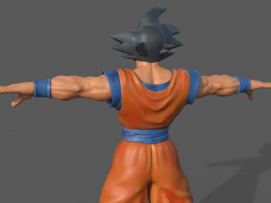 character - dragon balls goku fan art Modelo 3D