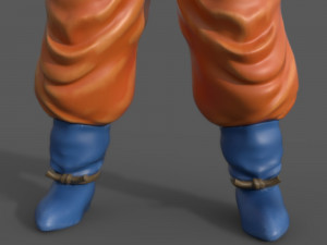 character - dragon balls goku fan art Modelo 3D