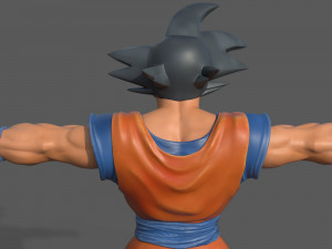 character - dragon balls goku fan art Modelo 3D
