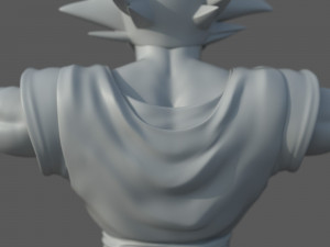 character - dragon balls goku fan art Modelo 3D