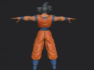 character - dragon balls goku fan art Modelo 3D