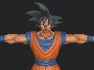 character - dragon balls goku fan art Modelo 3D