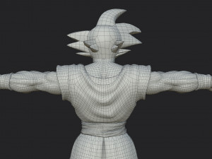 character - dragon balls goku fan art Modelo 3D