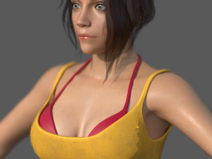 Character - female girl customize bundle pack 3D Model