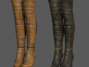 Character - female girl customize bundle pack 3D Model