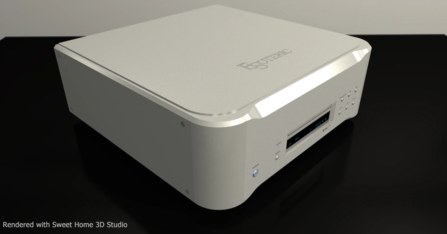 high-end sacd esoteric p-02 3D Model .c4d .max .obj .3ds .fbx .stl .blend 