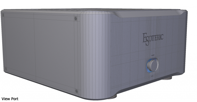 high-end power amplifier esoteric s-02 3D-Modell .c4d .max .obj .3ds .fbx .stl .blend 