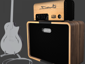 guitarist set 1 - dewitte amp taylor t5z pro pbr 3D Model