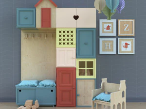 बच्चों का कमरा 3D मॉडल