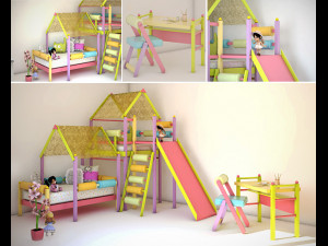 childrens room Modelo 3D