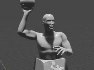 water polo player 3D Model