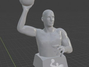 water polo player 3D मॉडल