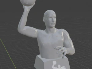 water polo player 3D Model