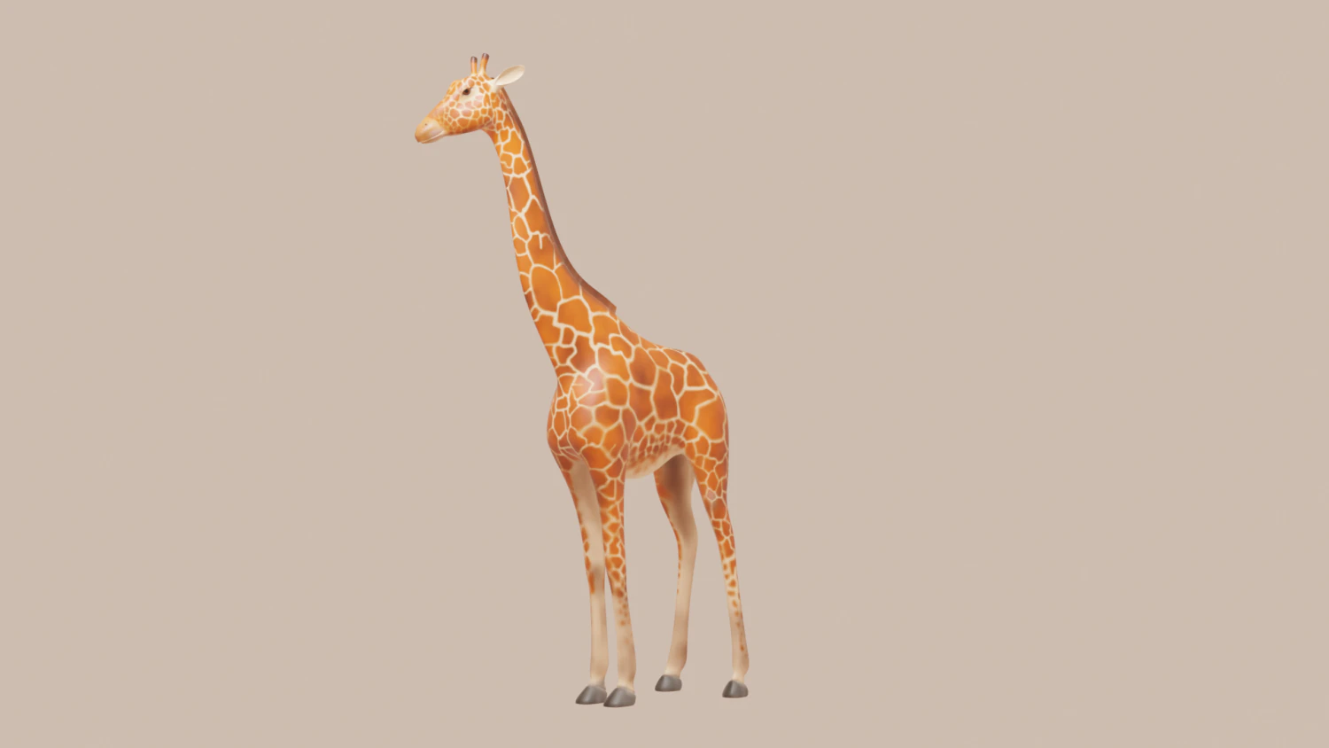 giraffe 3D Model .c4d .max .obj .3ds .fbx .stl .blend