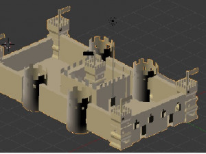 castillo medieval 3D 模型