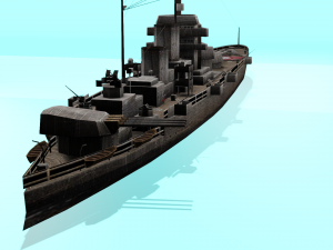 battle ship 3D 模型