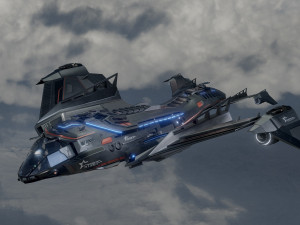 Star Fighter - Space Ship - include inside Model 3D