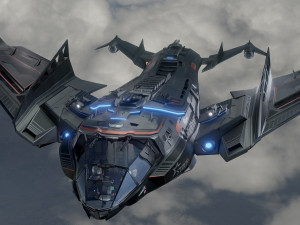 Star Fighter - Space Ship - include inside Model 3D