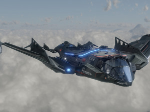 Star Fighter - Space Ship - include inside Model 3D
