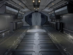 Star Fighter - Space Ship - include inside Model 3D
