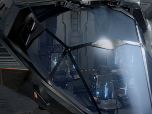 Star Fighter - Space Ship - include inside Model 3D